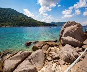 Frame with Perhentian Besar Rocks